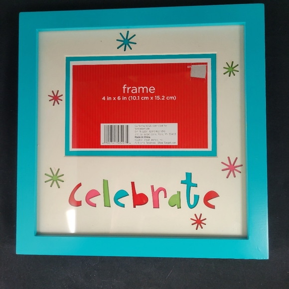 Target Brand 4x6 picture frame holiday celebrate. VG CONDITION. - Picture 11 of 16